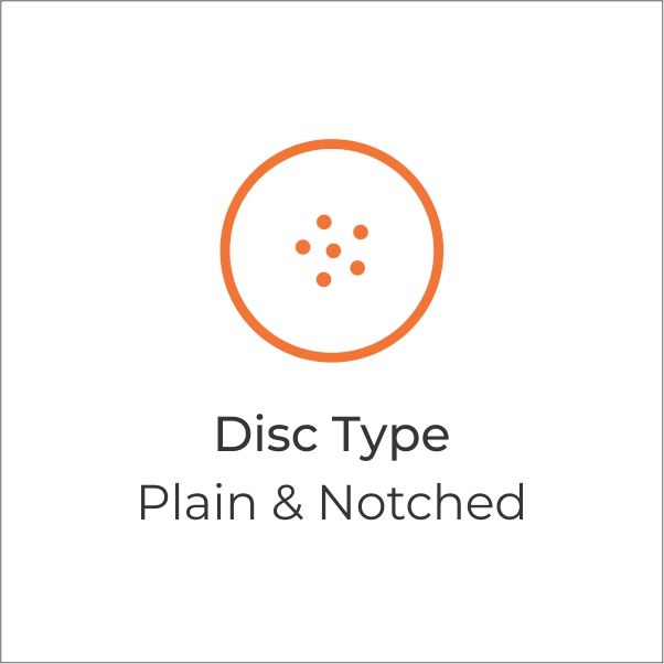 Plain & Notched Disc Combination