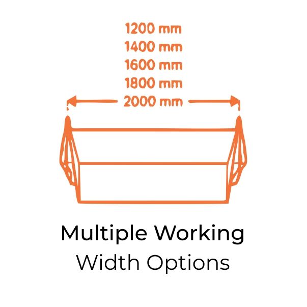 Multiple Working Width Options